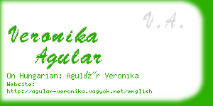 veronika agular business card